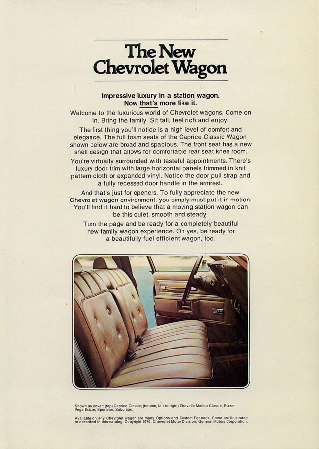1977 Chevrolet Wagons Brochure Page 11